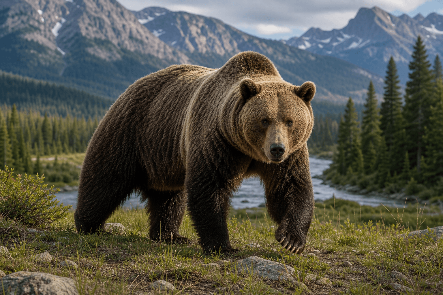 Rivers and Alpine Meadows bear habitat